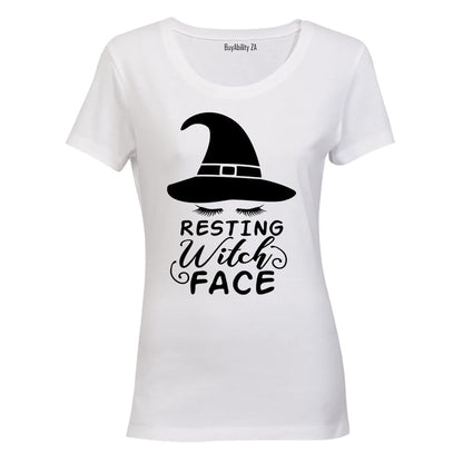 Resting Witch Face - Halloween Inspired - Ladies - T-Shirt