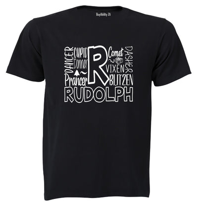 R for Reindeer - Christmas - Adults - T-Shirt