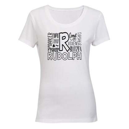 R for Reindeer - Christmas - Ladies - T-Shirt - BuyAbility South Africa