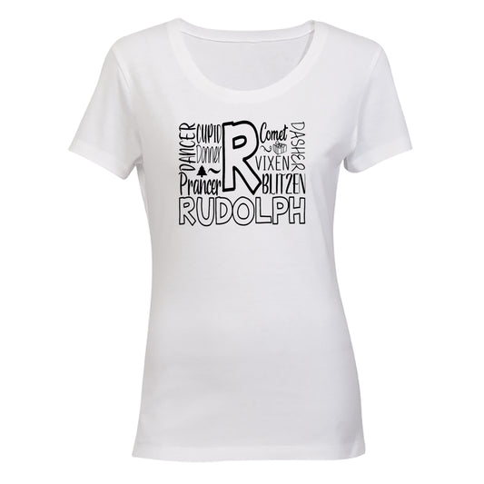 R for Reindeer - Christmas - Ladies - T-Shirt - BuyAbility South Africa
