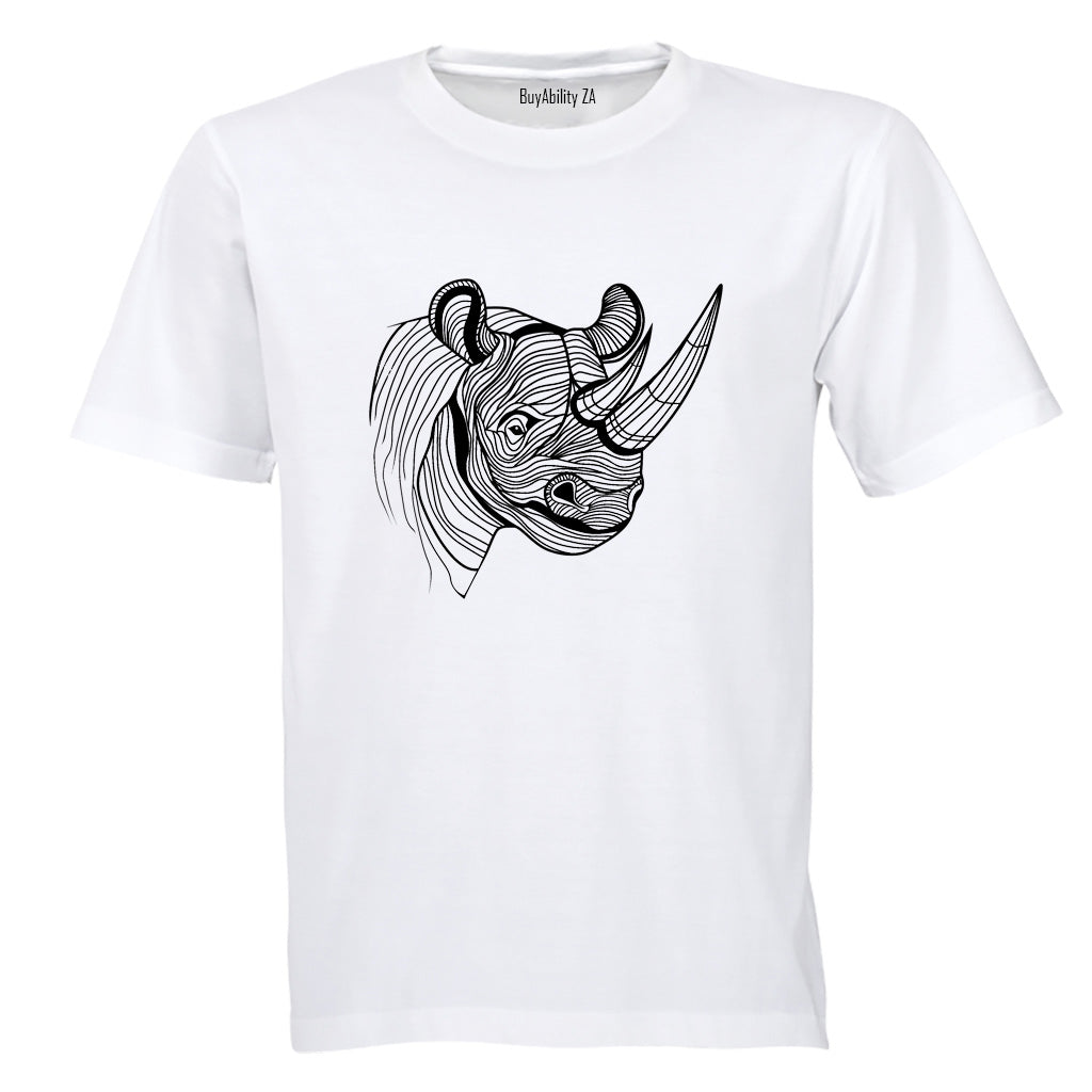 Rhino Illustration - Kids T-Shirt