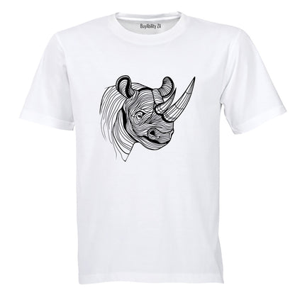 Rhino Illustration - Kids T-Shirt