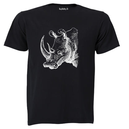 Rhino Sketch - Kids T-Shirt