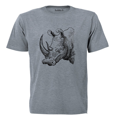 Rhino Sketch - Kids T-Shirt