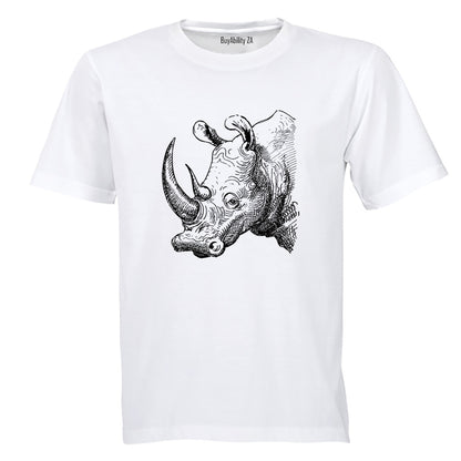Rhino Sketch - Adults - T-Shirt