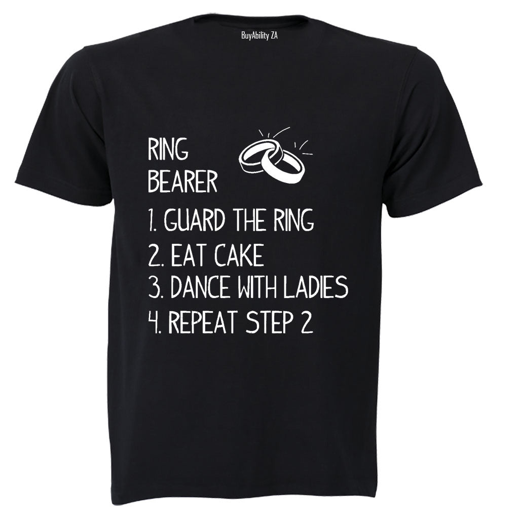 Ring Bearer List - Wedding - Adults - T-Shirt