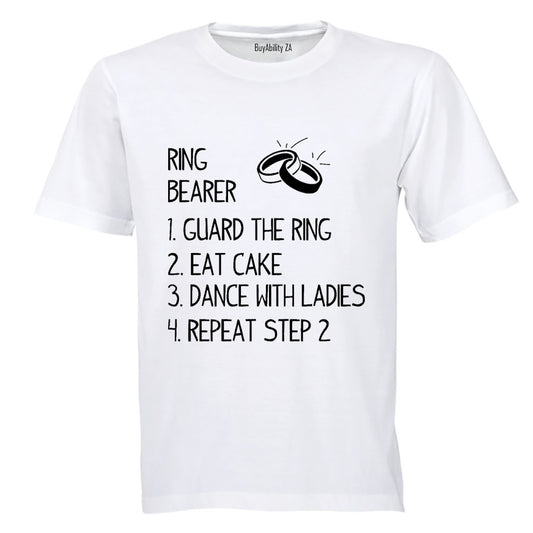 Ring Bearer List - Wedding - Adults - T-Shirt