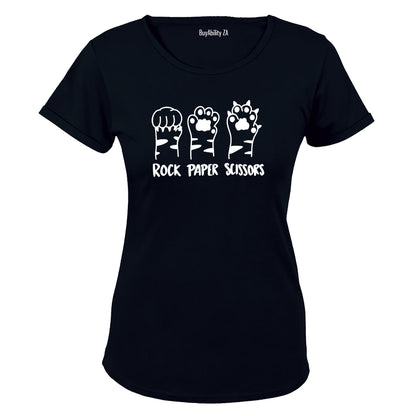 Rock Paper Cats Paws - Ladies - T-Shirt - BuyAbility South Africa