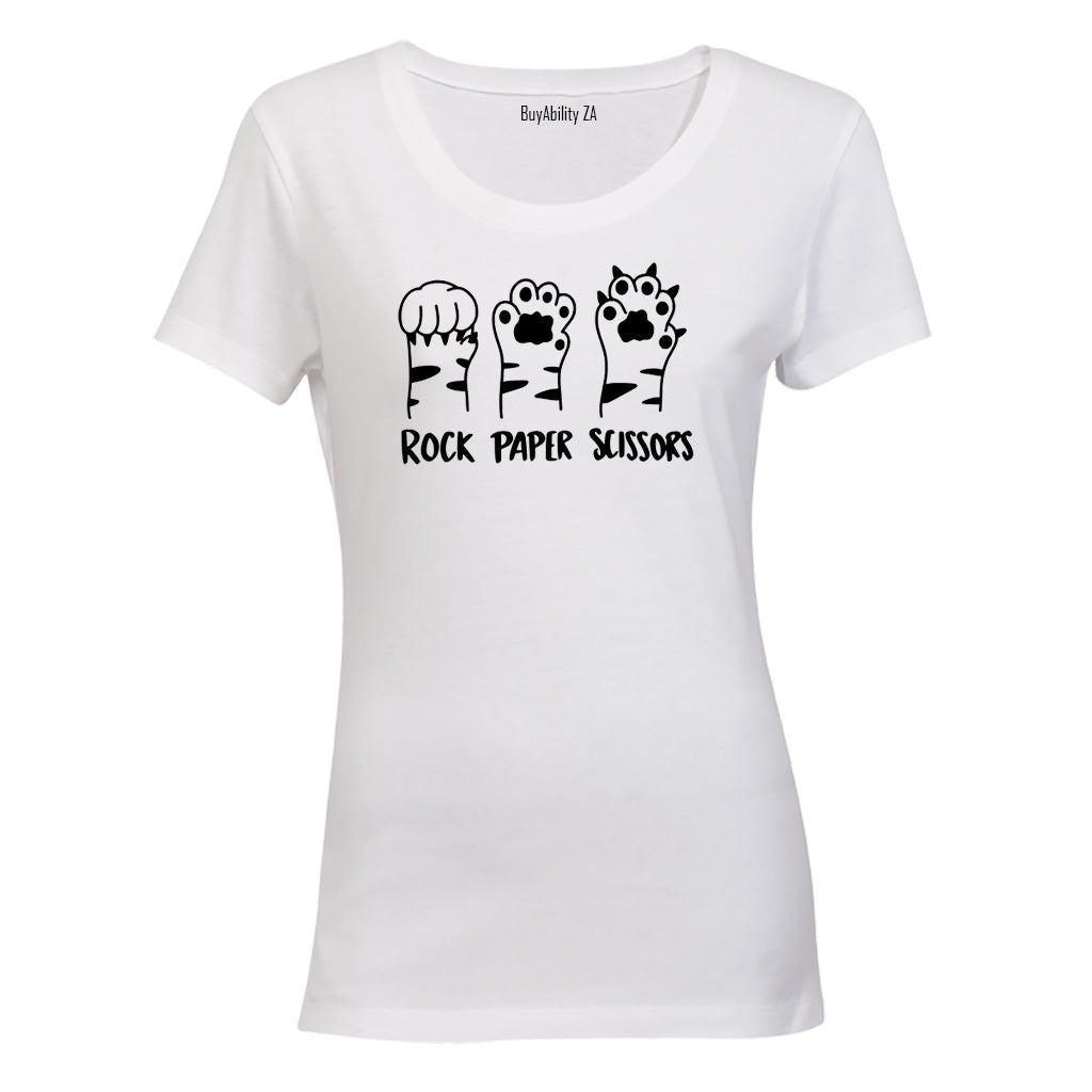 Rock Paper Cats Paws - Ladies - T-Shirt - BuyAbility South Africa