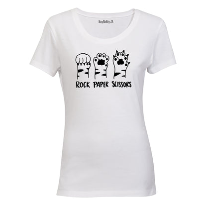 Rock Paper Cats Paws - Ladies - T-Shirt - BuyAbility South Africa