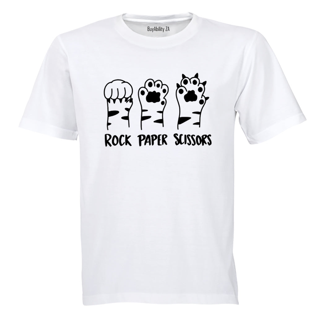 Rock Paper Cats Paws - Adults - T-Shirt - BuyAbility South Africa