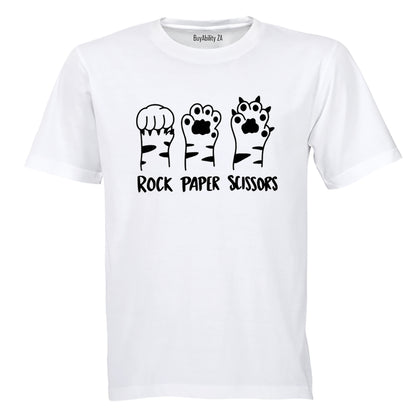 Rock Paper Cats Paws - Adults - T-Shirt - BuyAbility South Africa