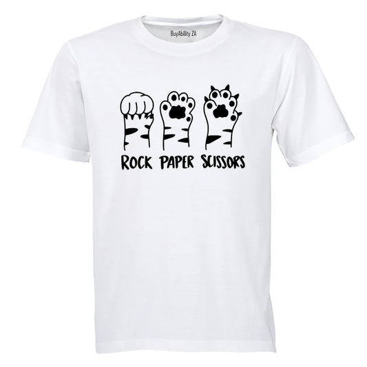 Rock Paper Cats Paws - Adults - T-Shirt - BuyAbility South Africa