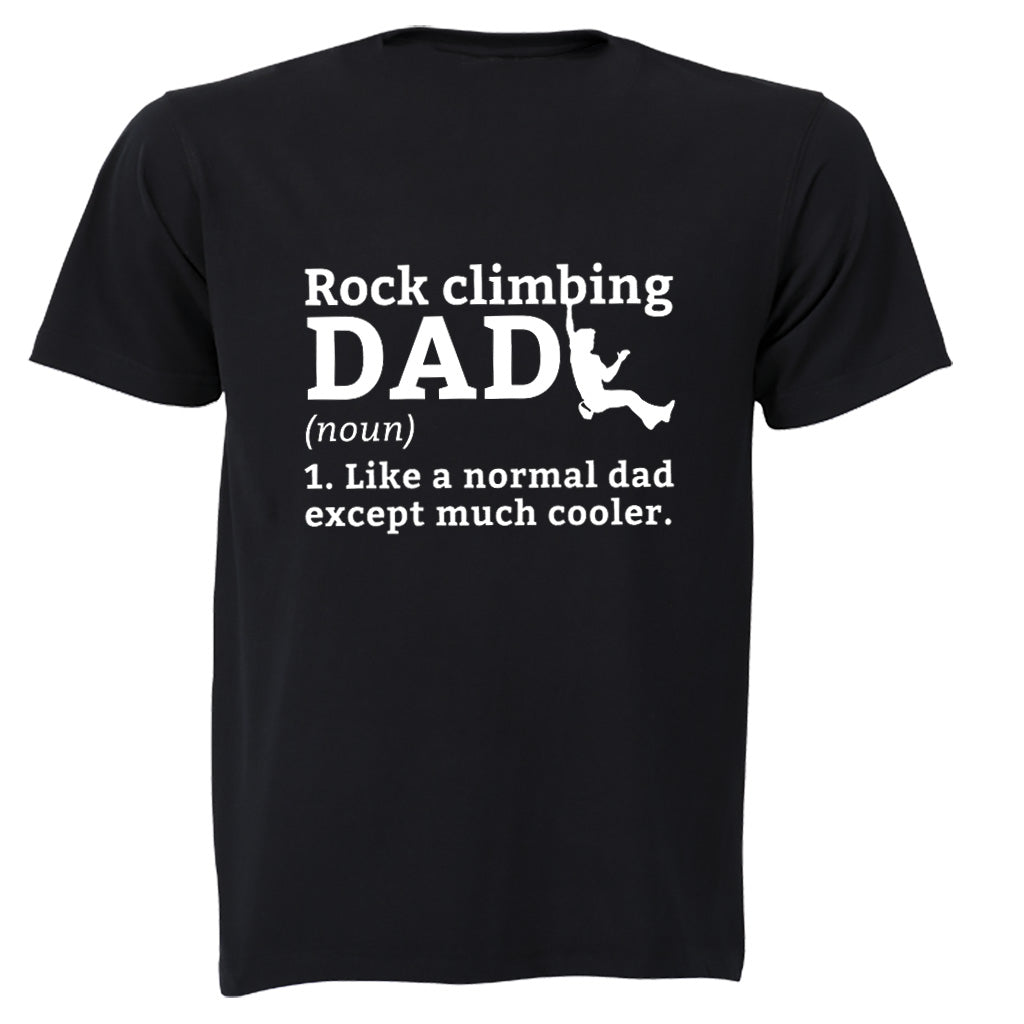 Rock Climbing Dad Definition - Adults - T-Shirt - BuyAbility South Africa