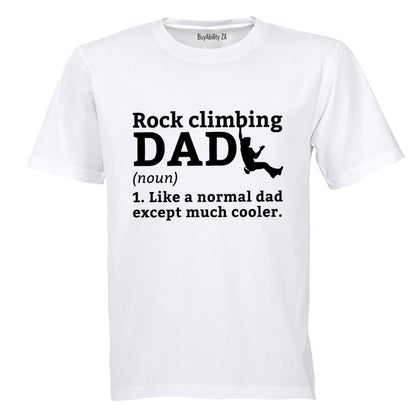 Rock Climbing Dad Definition - Adults - T-Shirt