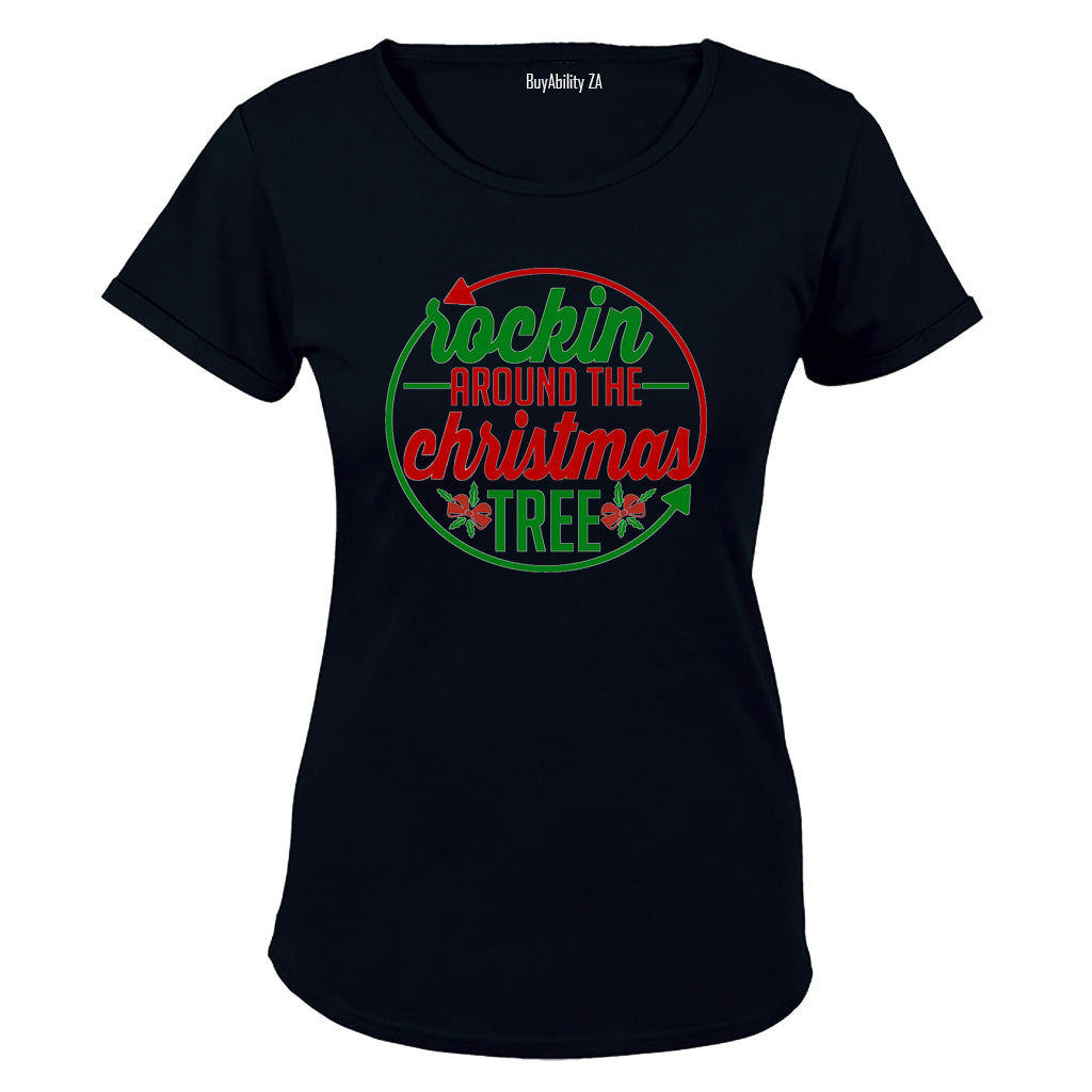 Rockin' Around the Christmas Tree - Circular - Ladies - T-Shirt