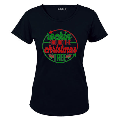 Rockin' Around the Christmas Tree - Circular - Ladies - T-Shirt