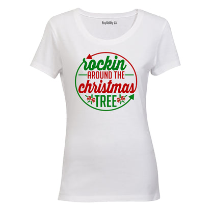Rockin' Around the Christmas Tree - Circular - Ladies - T-Shirt
