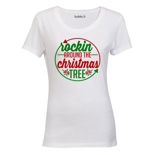 Rockin' Around the Christmas Tree - Circular - Ladies - T-Shirt