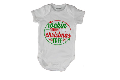 Rockin' Around the Christmas Tree - Circular - Baby Grow