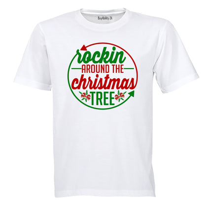 Rockin' Around the Christmas Tree - Circular - Adults - T-Shirt