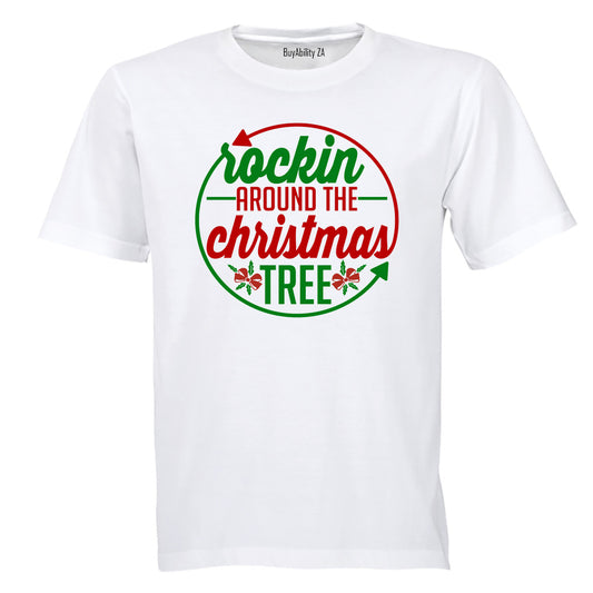 Rockin' Around the Christmas Tree - Circular - Kids T-Shirt