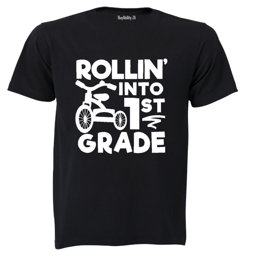 Rollin' Into 1st Grade - Kids T-Shirt