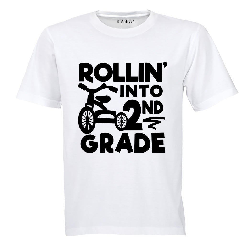 Rollin' Into 2nd Grade - Kids T-Shirt