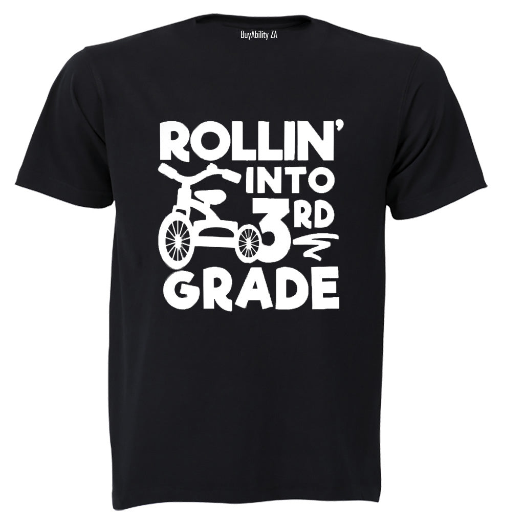 Rollin' Into 3rd Grade - Kids T-Shirt
