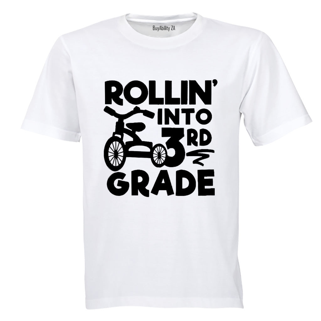 Rollin' Into 3rd Grade - Kids T-Shirt