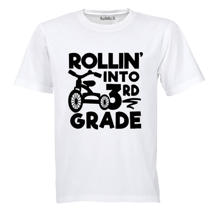 Rollin' Into 3rd Grade - Kids T-Shirt