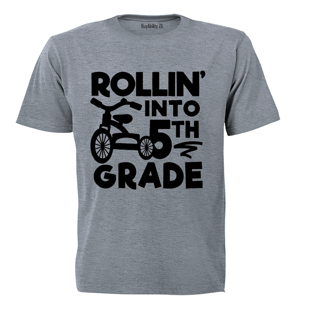 Rollin' Into 5th Grade - Kids T-Shirt