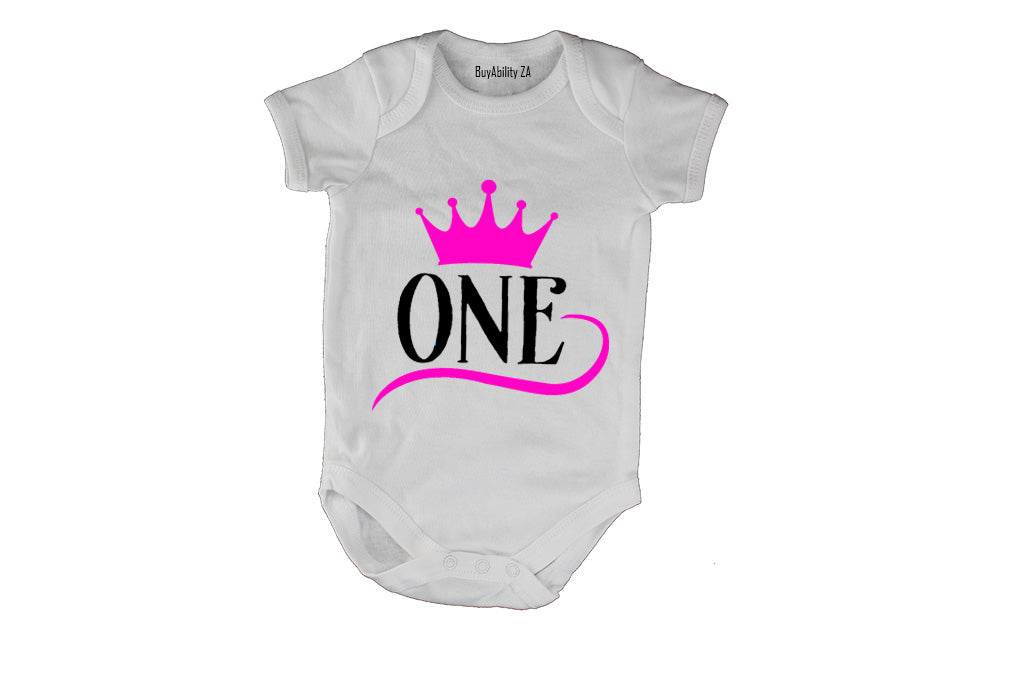 Royal One - Pink - Baby Grow