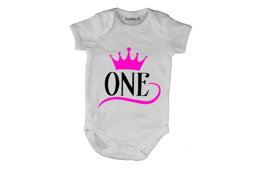 Royal One - Pink - Baby Grow