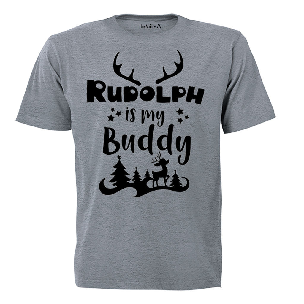 Rudolph is my Buddy - Christmas - Kids T-Shirt