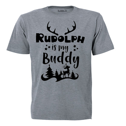 Rudolph is my Buddy - Christmas - Kids T-Shirt