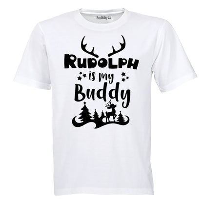 Rudolph is my Buddy - Christmas - Kids T-Shirt