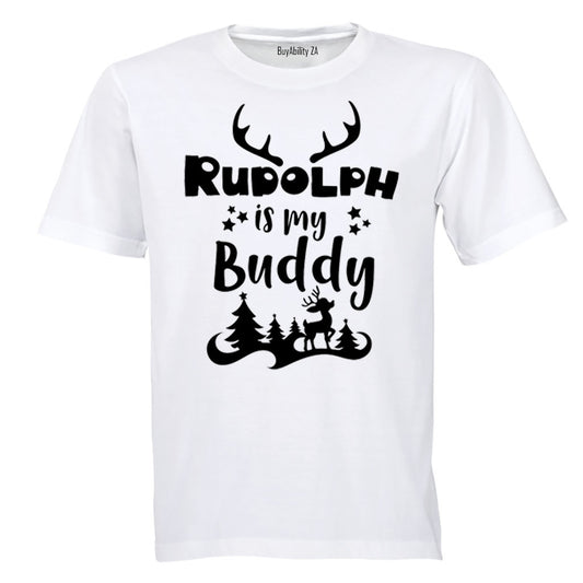Rudolph is my Buddy - Christmas - Kids T-Shirt