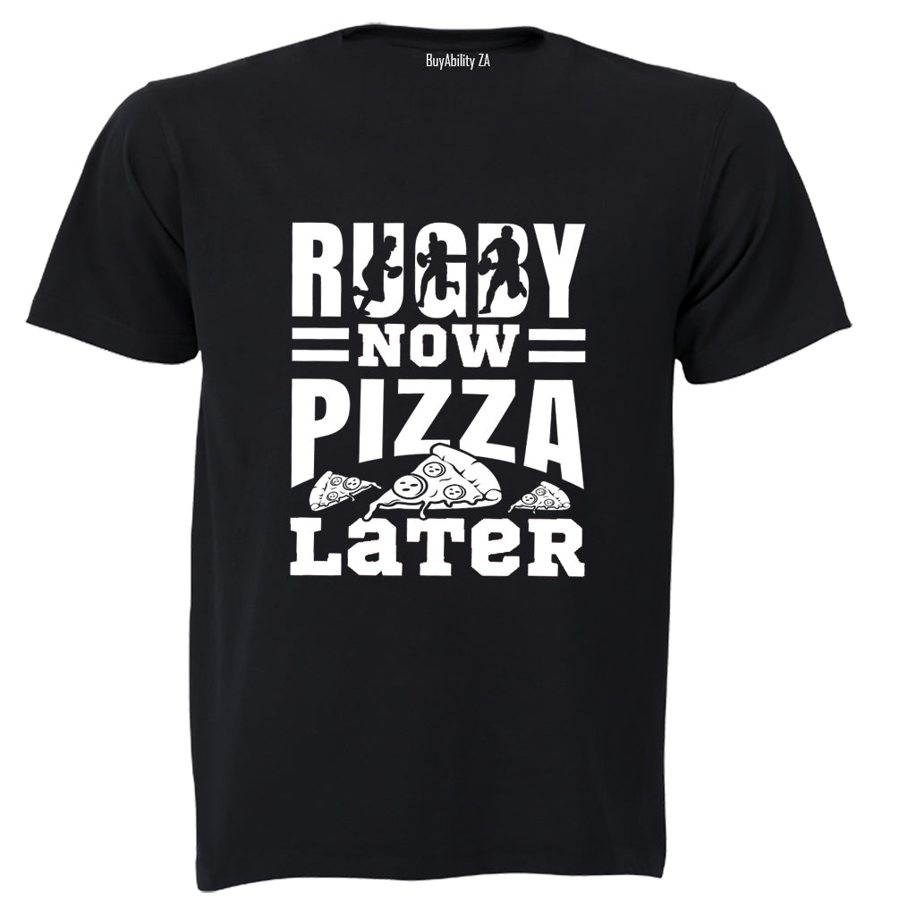 Rugby and Pizza - Adults - T-Shirt - BuyAbility South Africa