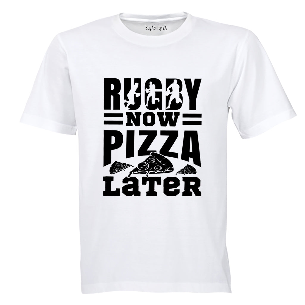 Rugby and Pizza - Adults - T-Shirt - BuyAbility South Africa