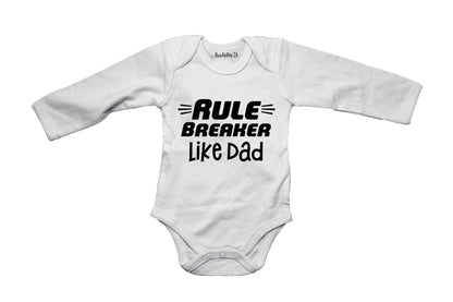 Rule Breaker - Like Dad - Baby Grow