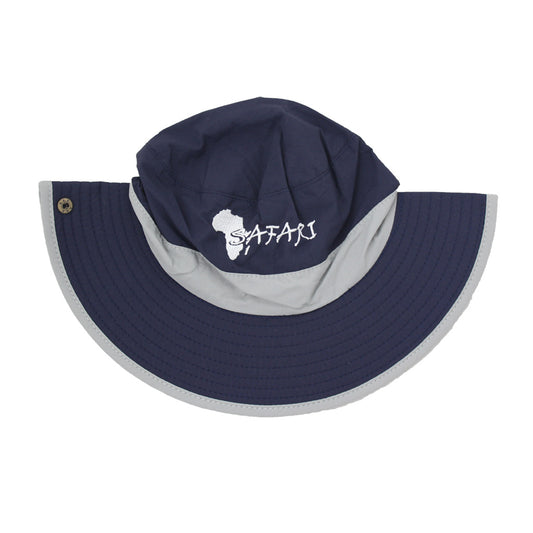 Safari - Navy Blue & Grey Hat