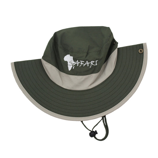 Safari - Green & Beige Hat