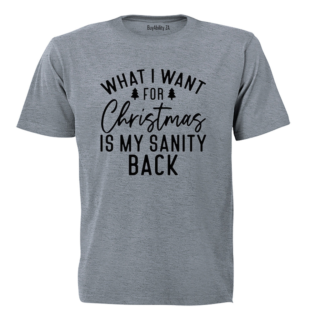 Sanity Back - Christmas - Adults - T-Shirt