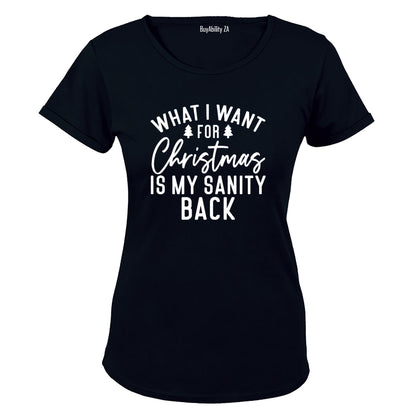Sanity Back - Christmas - Ladies - T-Shirt
