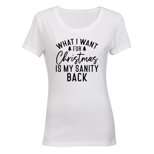 Sanity Back - Christmas - Ladies - T-Shirt - BuyAbility South Africa