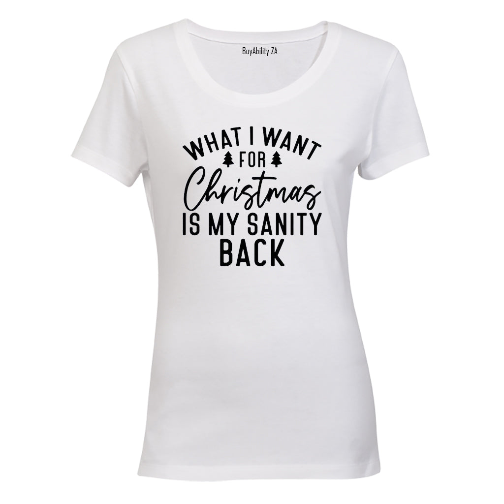 Sanity Back - Christmas - Ladies - T-Shirt