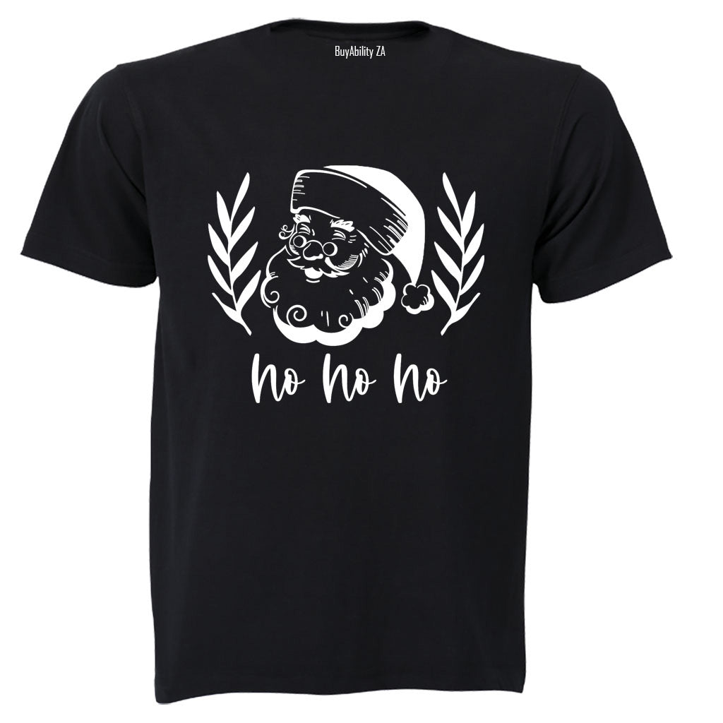 Santa - Ho Ho Ho - Christmas - Adults - T-Shirt