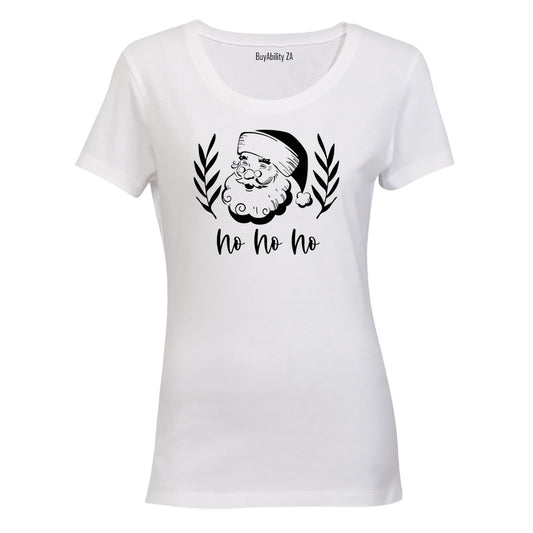 Santa - Ho Ho Ho - Christmas - Ladies - T-Shirt