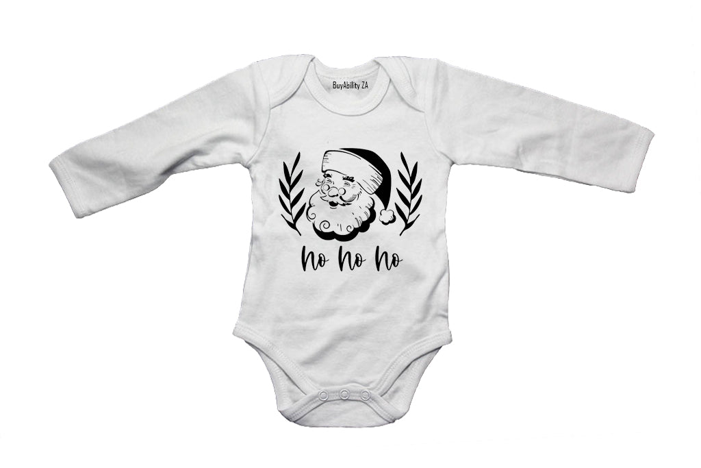Santa - Ho Ho Ho - Christmas - Baby Grow